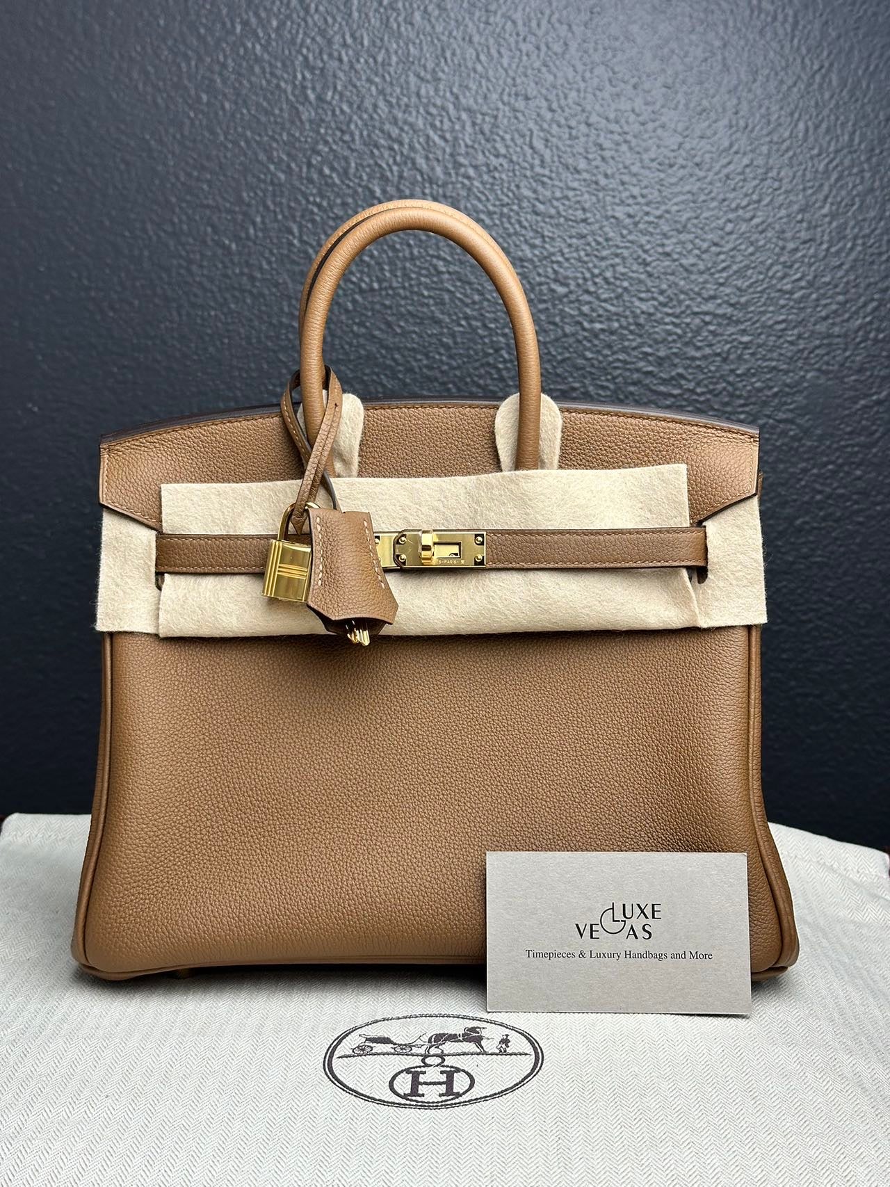 エルメス　カルメン　ゴールド HERMES Birkin 25 Togo Alezan Gold Hardware