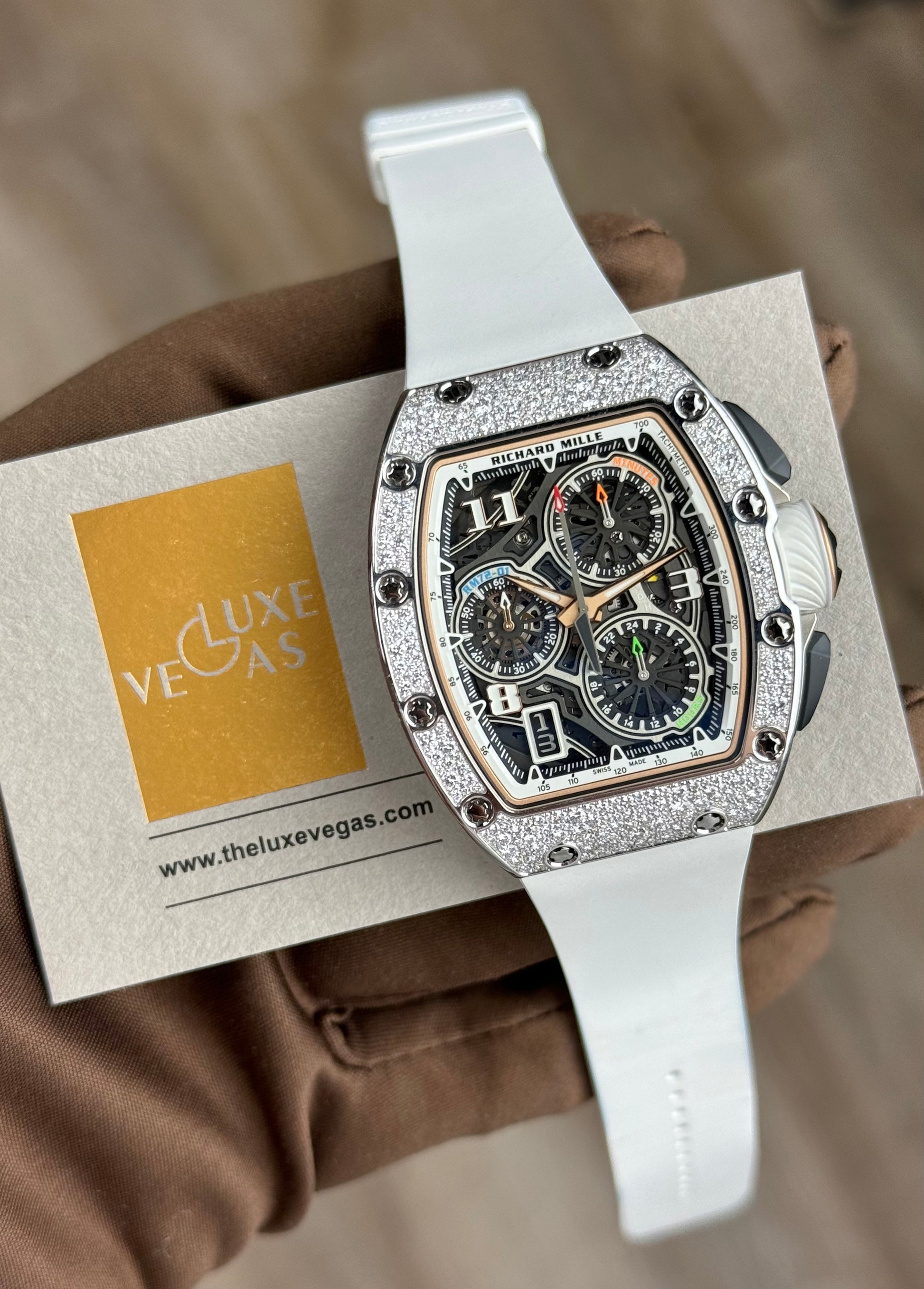 Richard Mille RM72-01 Snow set Dimoand Lifestyle Flyback Chronograph