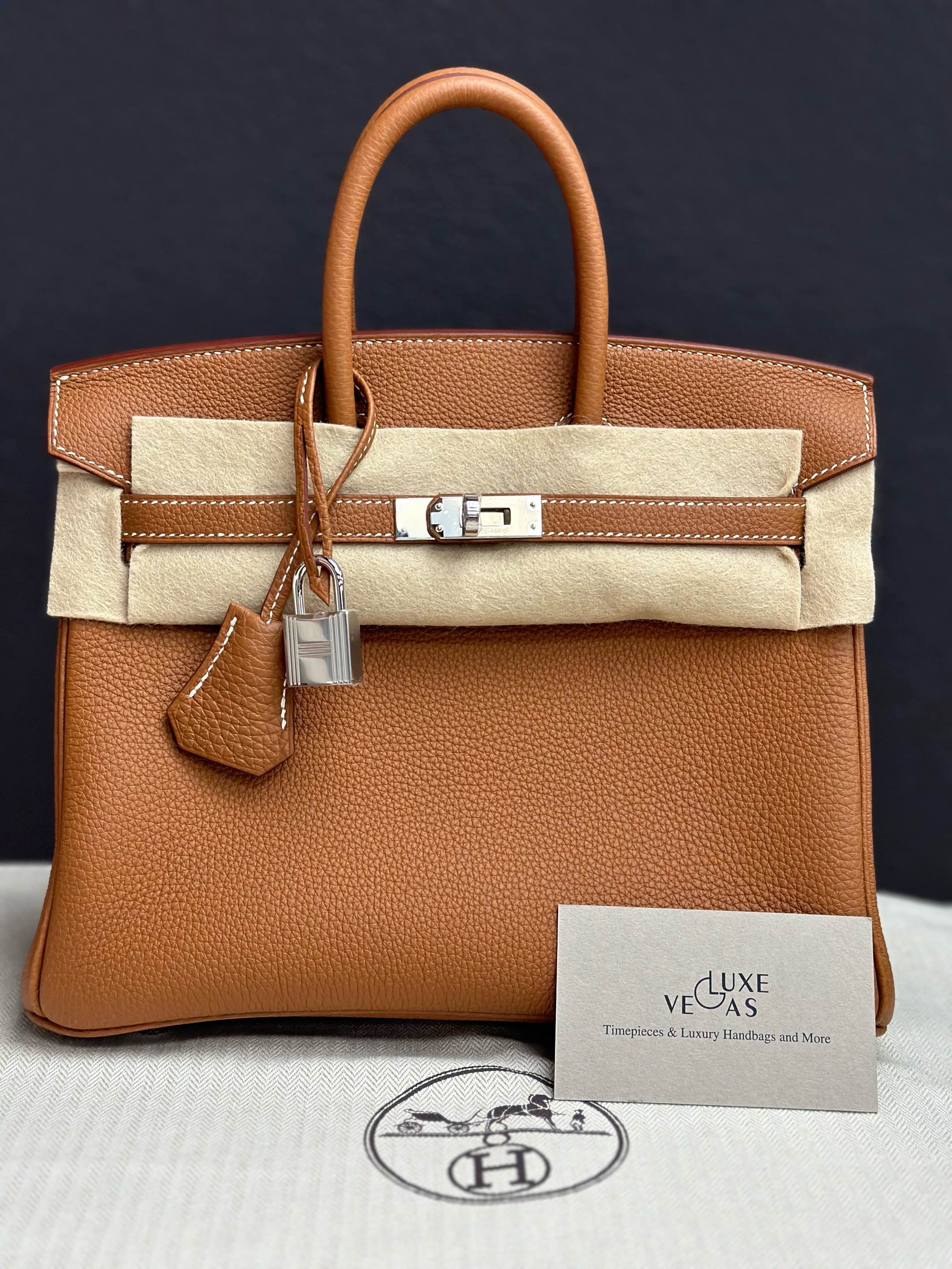 Hermes birkin 25 togo gold best sale