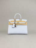 Hermes Birkin 25 Sellier Epsom Blue Brume Palladium Hardware U Stamp 2022