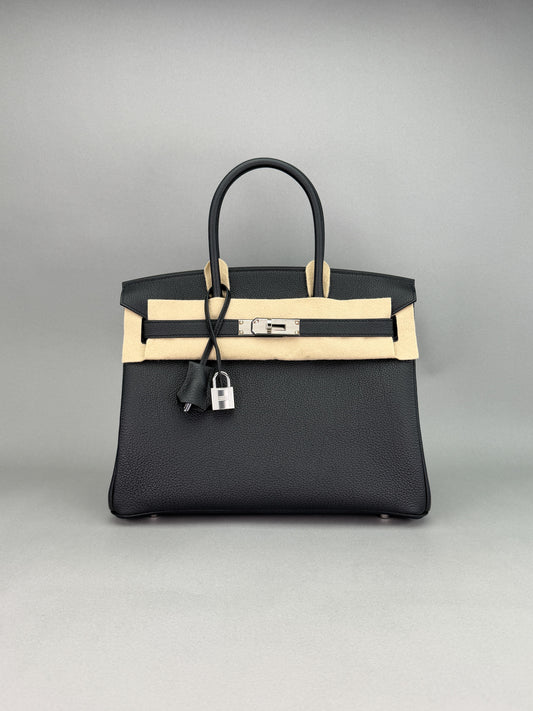 Hermes Birkin 30 Retourne Togo Black Palladium Hardware G Stamp 2026