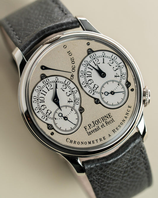 F.P. Journe Chronometre A Resonance 38 Shimmer Dial Brass Movement Platinum 04R