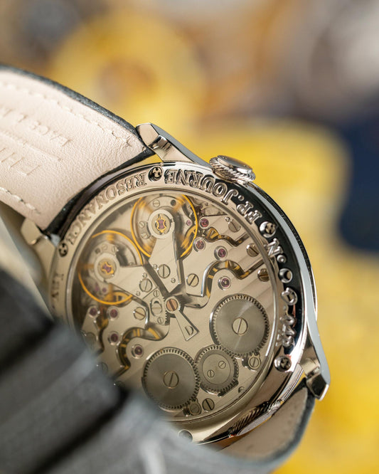 F.P. Journe Chronometre A Resonance 38 Shimmer Dial Brass Movement Platinum 04R