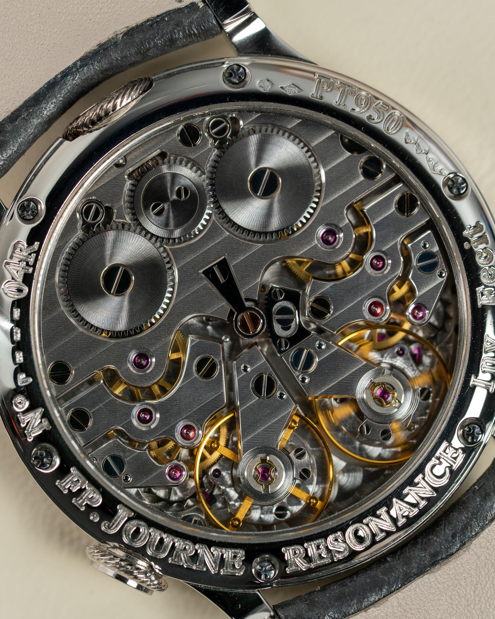 F.P. Journe Chronometre A Resonance 38 Shimmer Dial Brass Movement Platinum 04R
