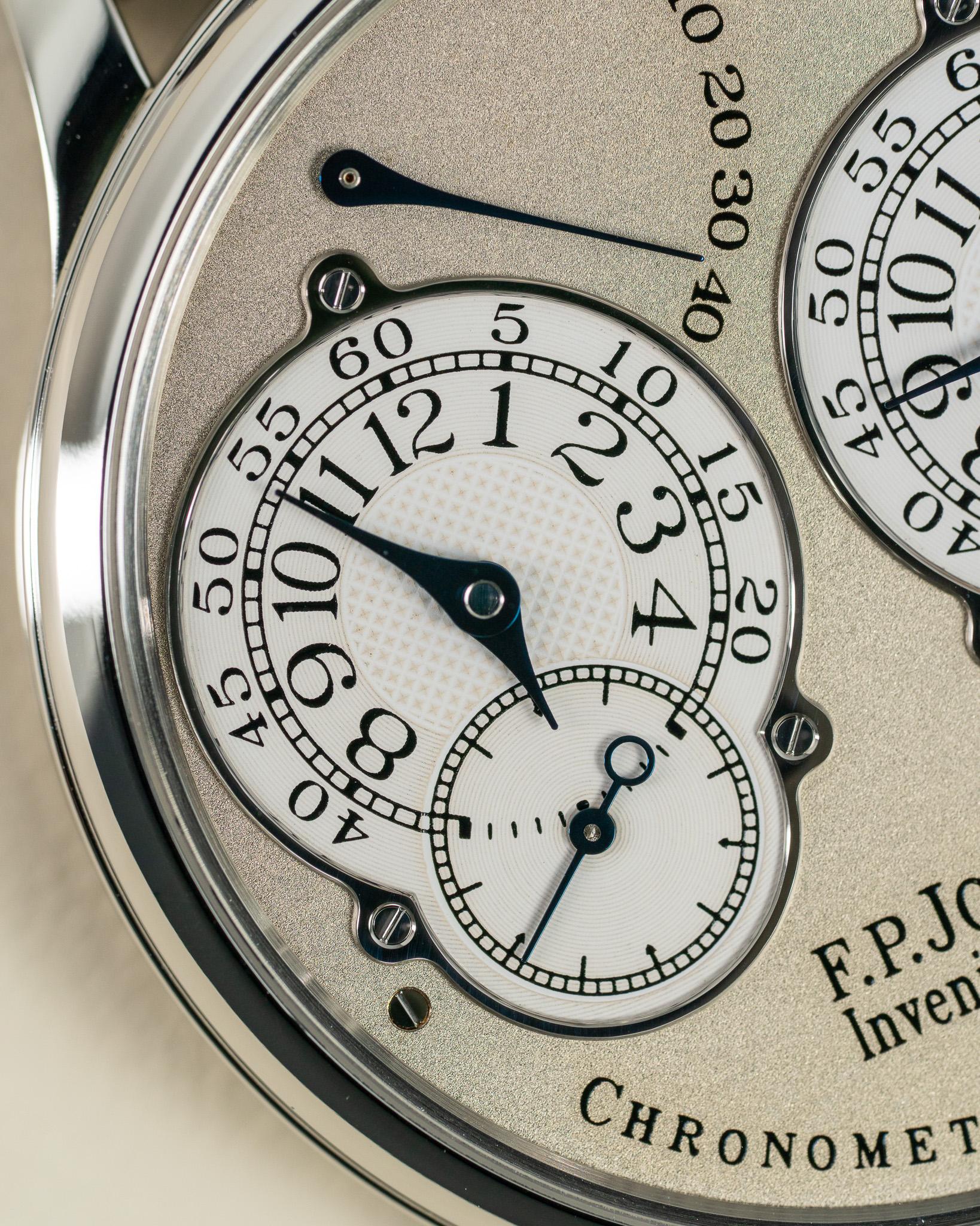F.P. Journe Chronometre A Resonance 38 Shimmer Dial Brass Movement Platinum 04R