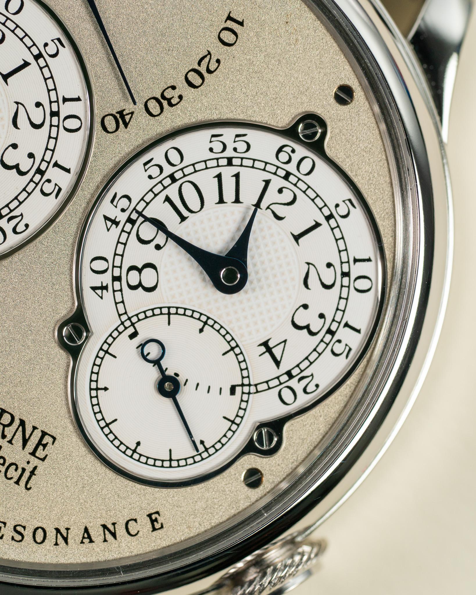 F.P. Journe Chronometre A Resonance 38 Shimmer Dial Brass Movement Platinum 04R