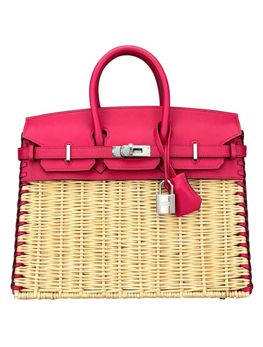 Hermes Birkin 25 Limited Picnic Framboise Palladium Hardware Z Stamp 2022