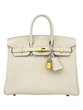 Hermes Birkin 25 Retourne Togo Craie Gold Hardware G Stamp 2026