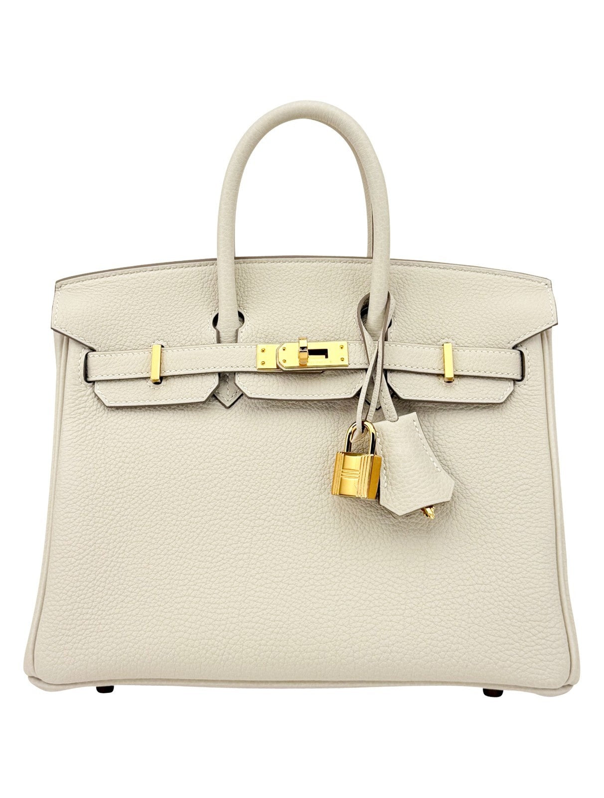 Hermes Birkin 25 Retourne Togo Craie Gold Hardware G Stamp 2026
