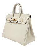 Hermes Birkin 25 Retourne Togo Craie Gold Hardware G Stamp 2026