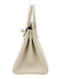 Hermes Birkin 25 Retourne Togo Craie Gold Hardware G Stamp 2026