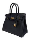 Hermes Birkin 30 Retourne Togo Black/Noir Gold Hardware G Stamp 2026