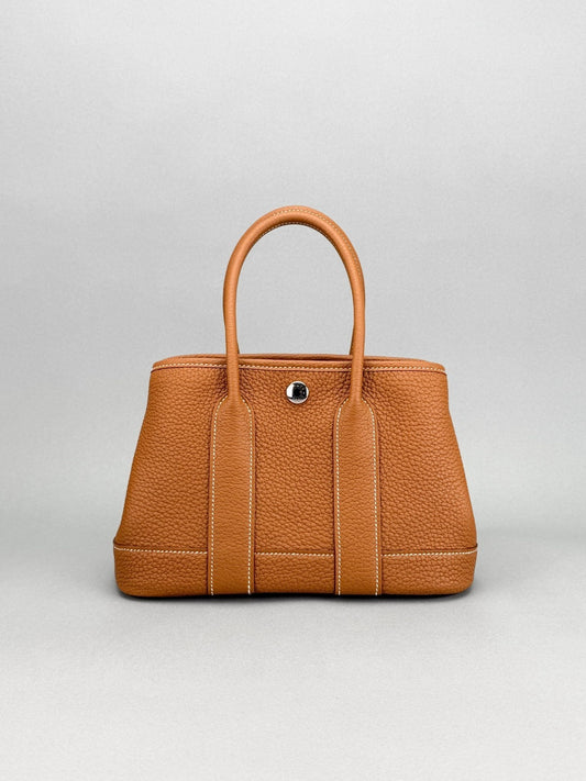 Hermes Mini Garden Party Retourne Togo Gold Palladium Hardware K Stamp 2025