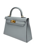 Hermes Mini Kelly II 20 Sellier Epsom Blue Glacier Gold Hardware K Stamp 2025