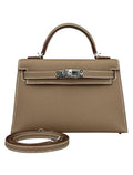 Hermes Mini Kelly II 20 Sellier Epsom Etoupe Palladium Hardware K Stamp 2026
