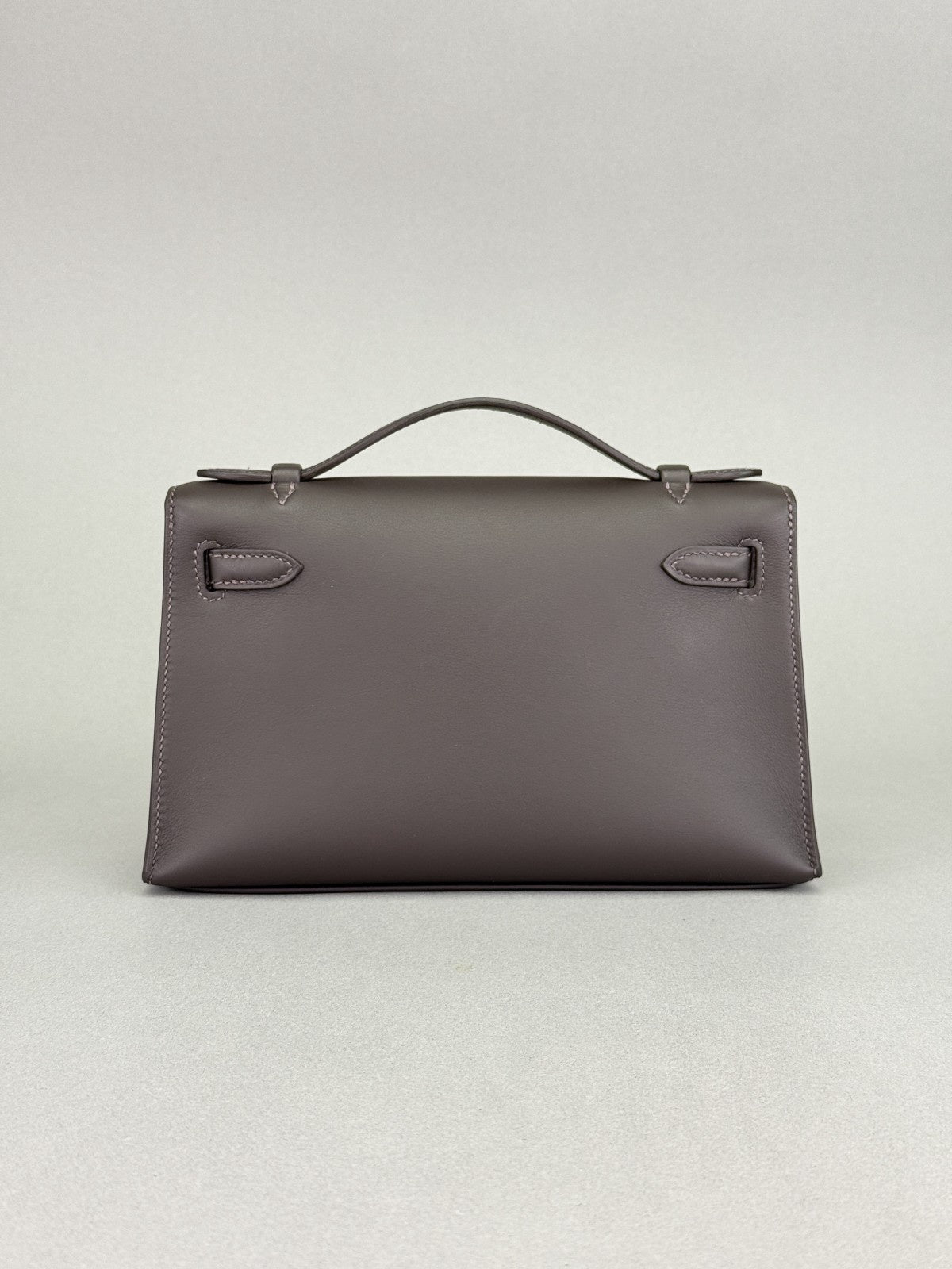 Hermes Mini Kelly Pochette Swift Bai Brun/ Chocolate Gold Hardware K Stamp 2025