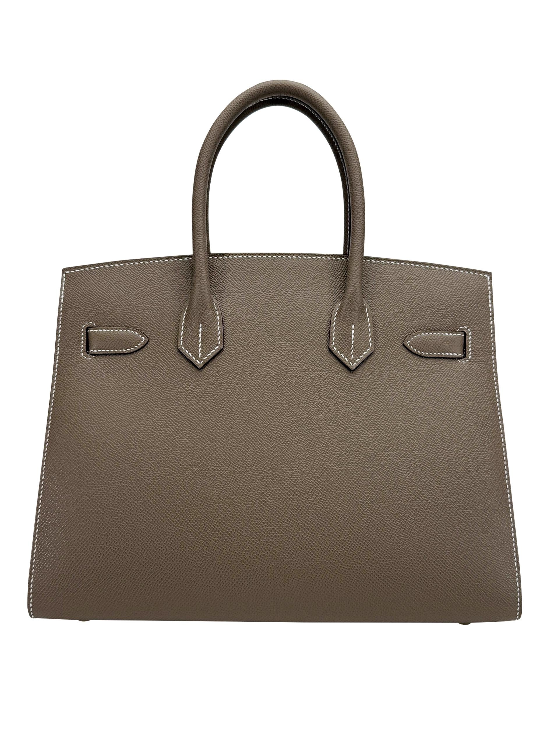 Hermes Birkin 30 Sellier Epsom Etoupe Gold Hardware W Stamp 2025