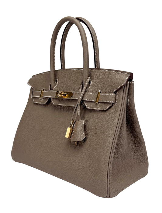 Hermes Birkin 30 Retourne Togo Etoupe Gold Hardware K Stamp 2026