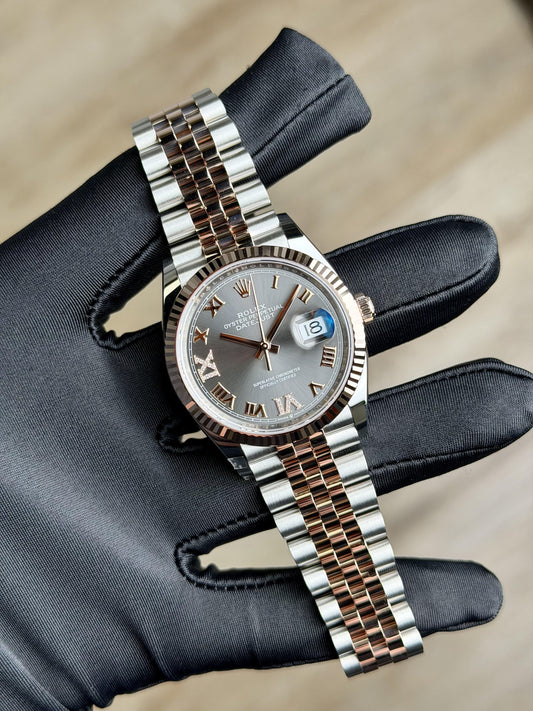 Rolex Datejust 36 Rhodium Roman VIIX Diamond Fluted Jubilee 2026 Unworn 126231