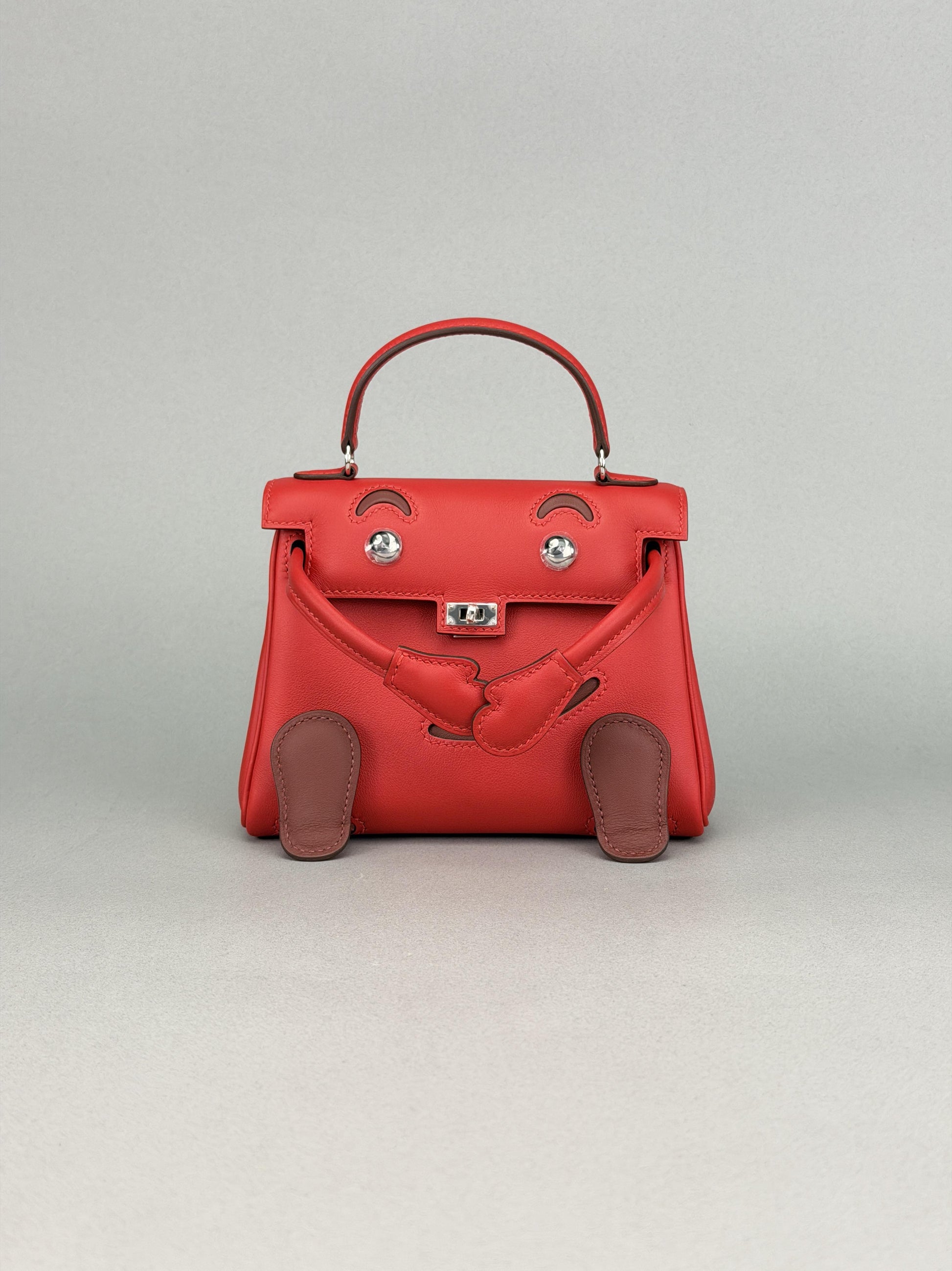Hermes Mini Kelly 20 Kelly Doll Rouge Radieux Palladium Hardware G Stamp 2026