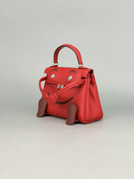 Hermes Mini Kelly 20 Kelly Doll Rouge Radieux Palladium Hardware G Stamp 2026