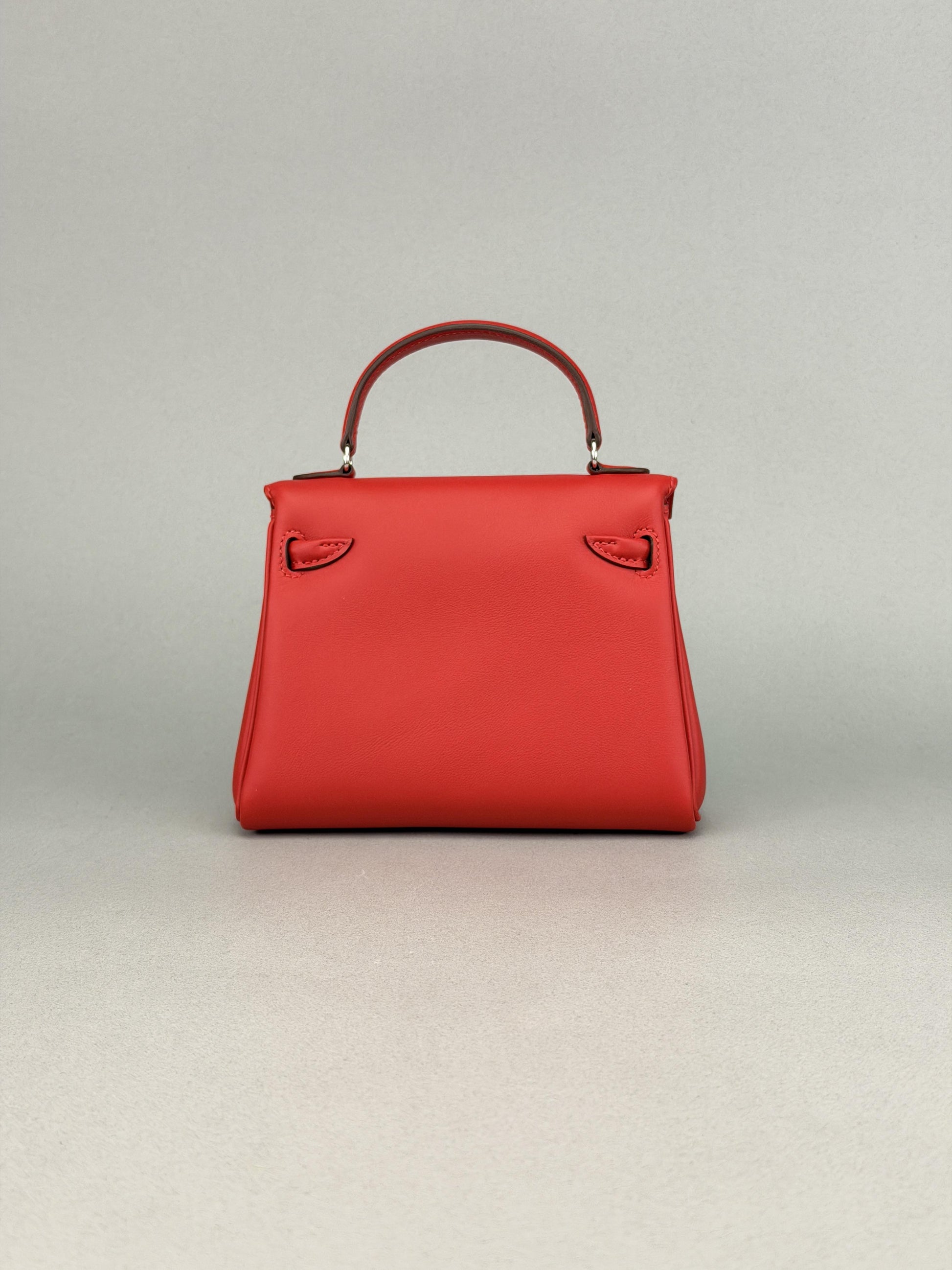 Hermes Mini Kelly 20 Kelly Doll Rouge Radieux Palladium Hardware G Stamp 2026