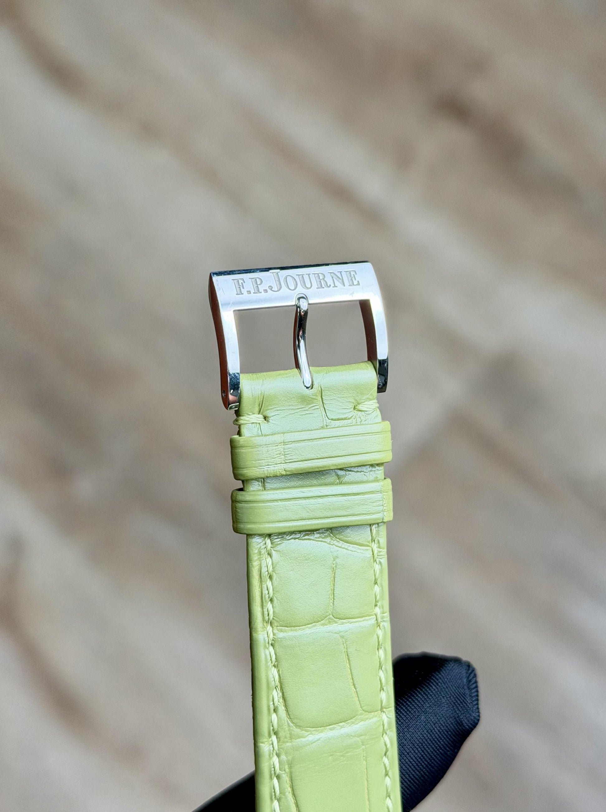 F.P.Journe Octa Lune Platinum Salmon Dial Strap Preowned LN