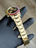 Rolex Daytona Black/Champagne Rainbow Oyster Unworn 126598RBOW