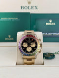 Rolex Daytona Black/Champagne Rainbow Oyster Unworn 126598RBOW