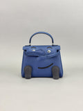 Hermes Mini Kelly 20 Kelly Doll Blue Tie Palladium Hardware K Stamp 2026