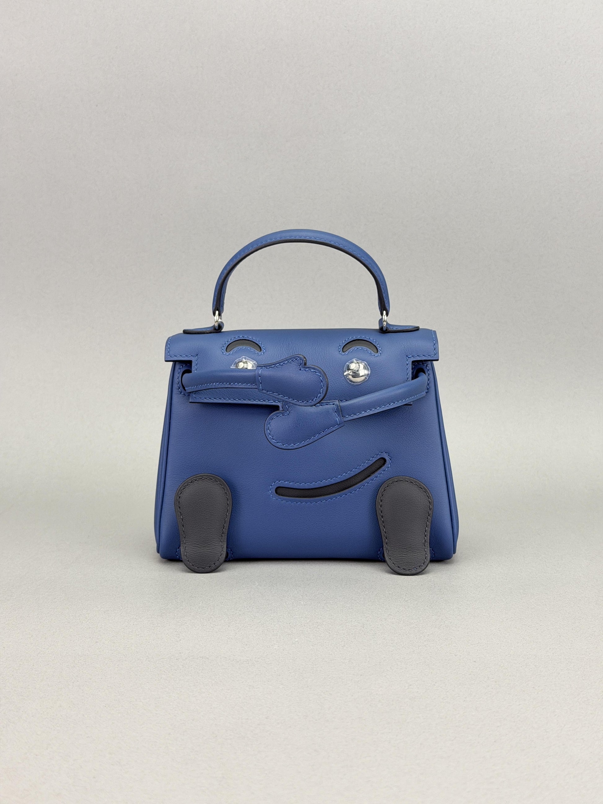 Hermes Mini Kelly 20 Kelly Doll Blue Tie Palladium Hardware K Stamp 2026