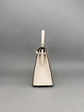 Hermes Kelly 25 Chevre HSS Gris Asphalt/Nata Brushed Palladium Preowned B 2024