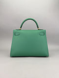 Hermes Kelly 32 Sellier Epsom Cactus Gold Hardware Preowned C Stamp