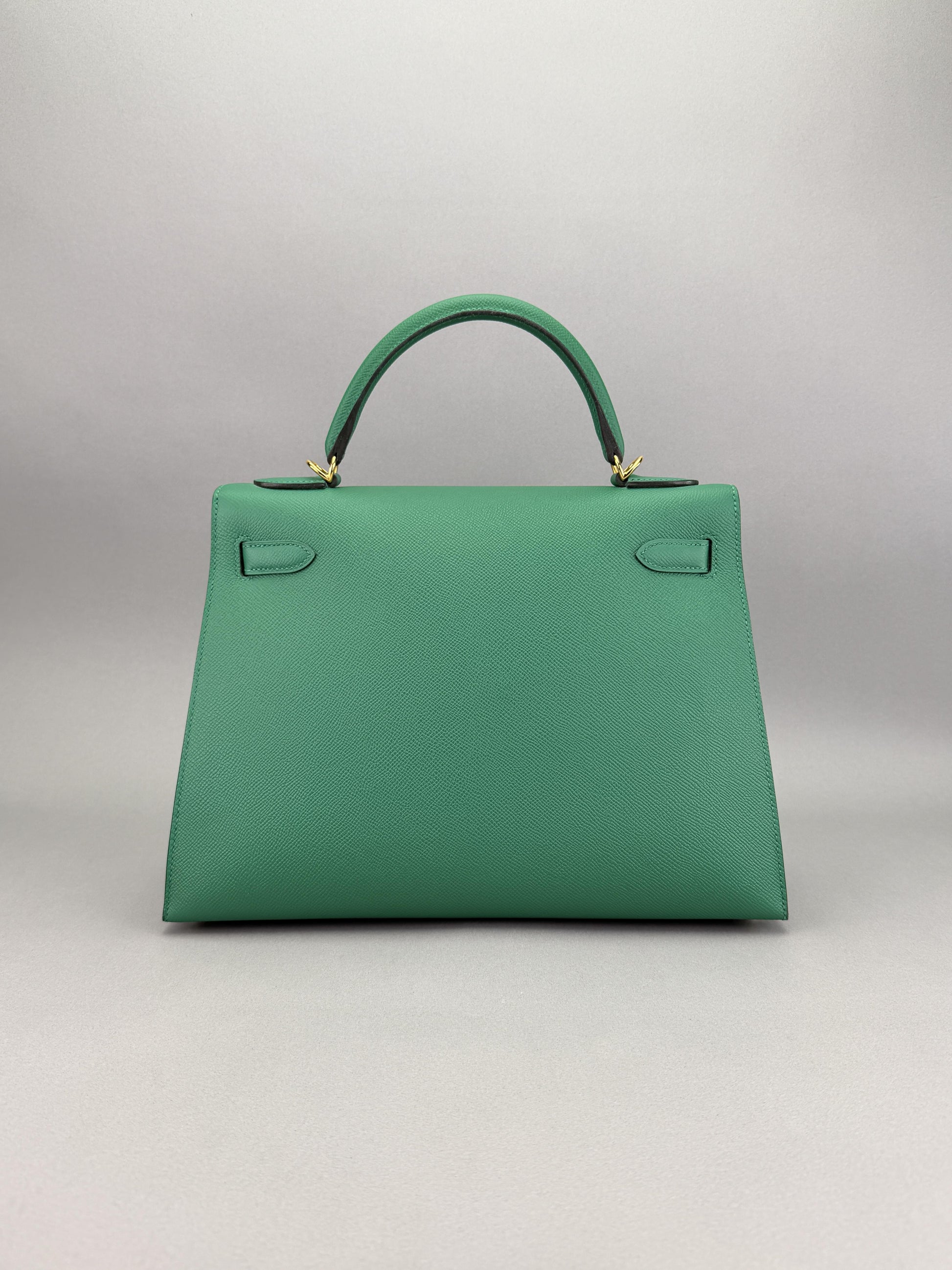 Hermes Kelly 32 Sellier Epsom Cactus Gold Hardware Preowned C Stamp