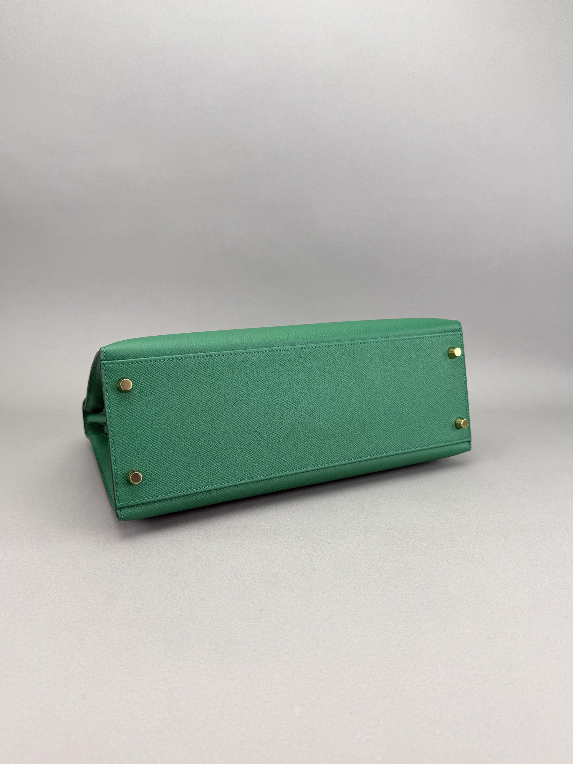 Hermes Kelly 32 Sellier Epsom Cactus Gold Hardware Preowned C Stamp