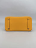 Hermes Birkin 30 Retourne Togo Jaune Ambre Gold Hardware Preowned D Stamp
