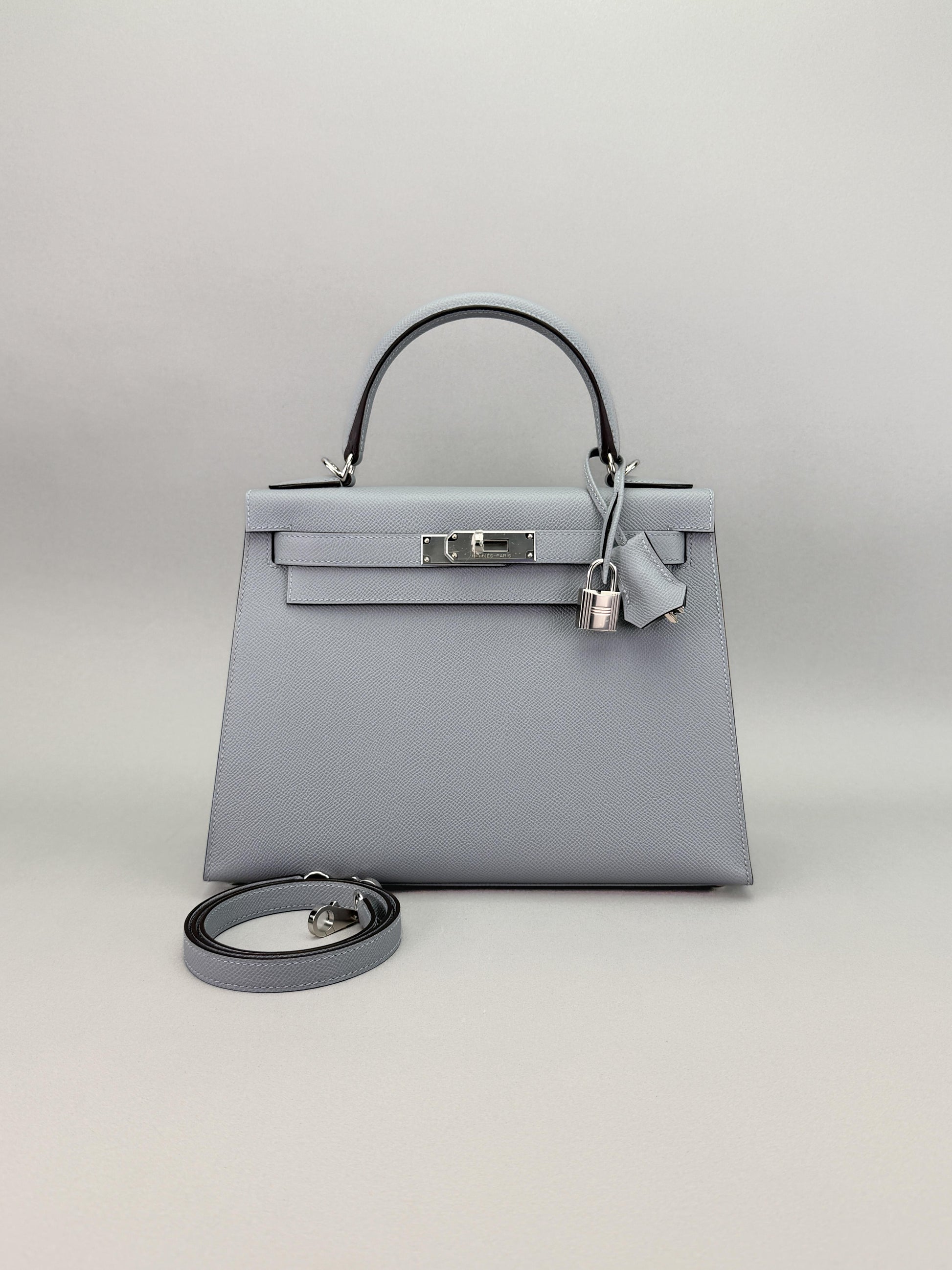 Hermes Kelly 28 Sellier Epsom Gris Pantin Palladium Hardware K Stamp 2026