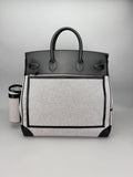 Hermes Hac 40 Cargo Toile Panda Black Palladium Hardware K Stamp 2025