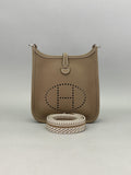 Hermes Mini Evelyne TPM Clemence Etoupe Palladium Hardware K Stamp 2026