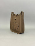 Hermes Mini Evelyne TPM Clemence Etoupe Palladium Hardware K Stamp 2026