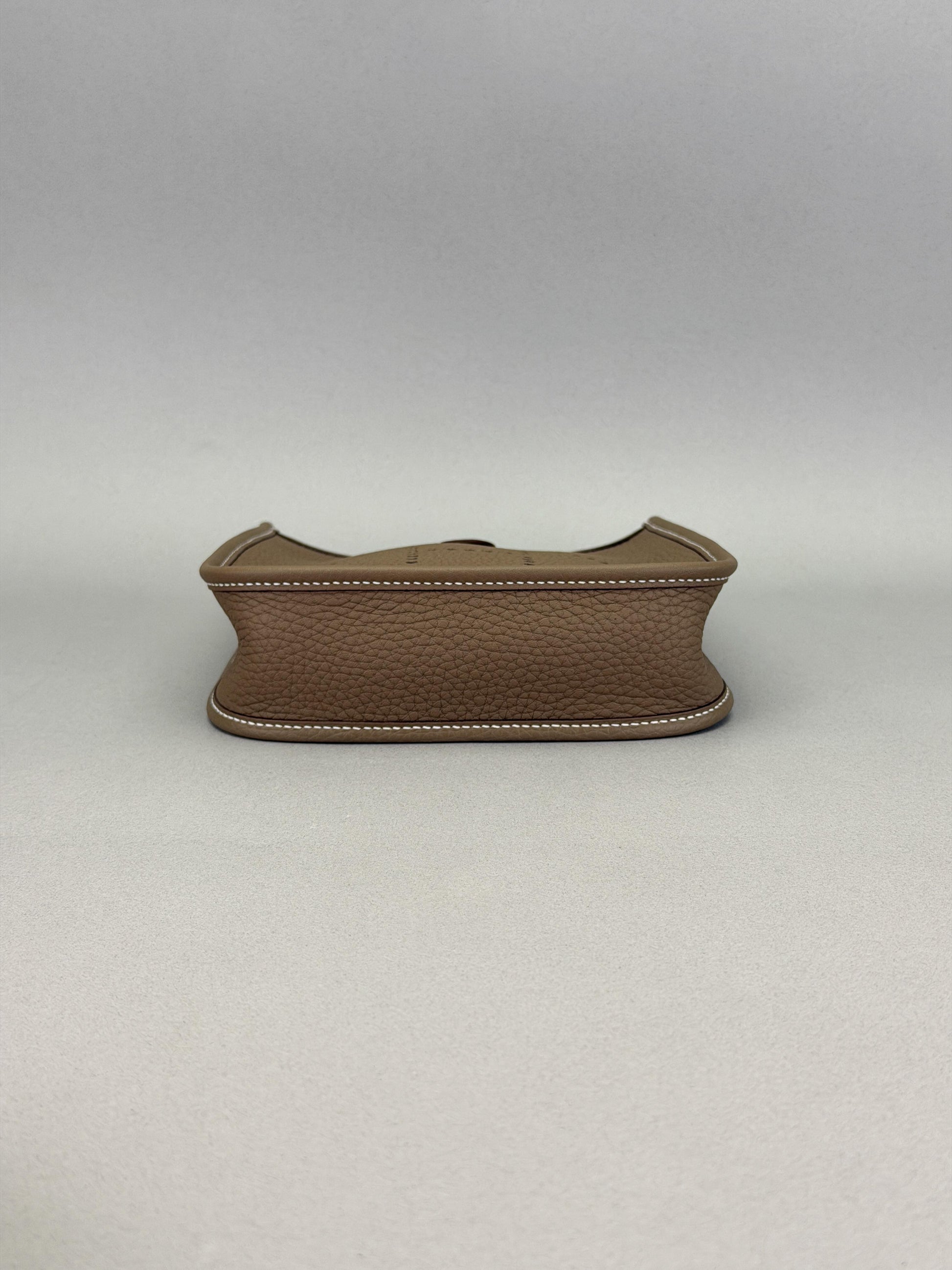 Hermes Mini Evelyne TPM Clemence Etoupe Palladium Hardware K Stamp 2026