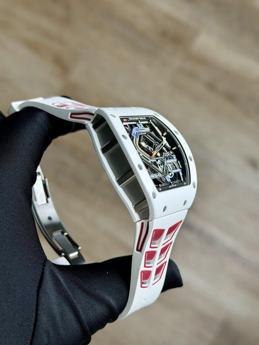 Richard Mille White Ceramic Titanium Skeleton Strap Preowned 2024 RM30-01