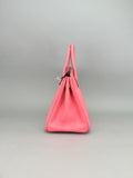 Hermes Birkin 25 Swift Rose Lipstick Palladium Hardware Preowned A Stamp