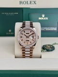 Rolex Day-Date 36 Paved Diamond Rainbow President 2025 Unworn 128345RBR