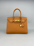 Hermes Birkin 30 Sellier Epsom Etoupe Gold Hardware Preowned W Stamp 2024