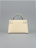Hermes Mini Kelly II 20 Sellier Ostrich Nata Gold Hardware G Stamp 2026