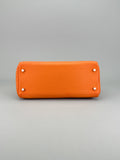 Hermes Kelly 28 Retourne Togo Orange Palladium Hardware Preowned T Stamp