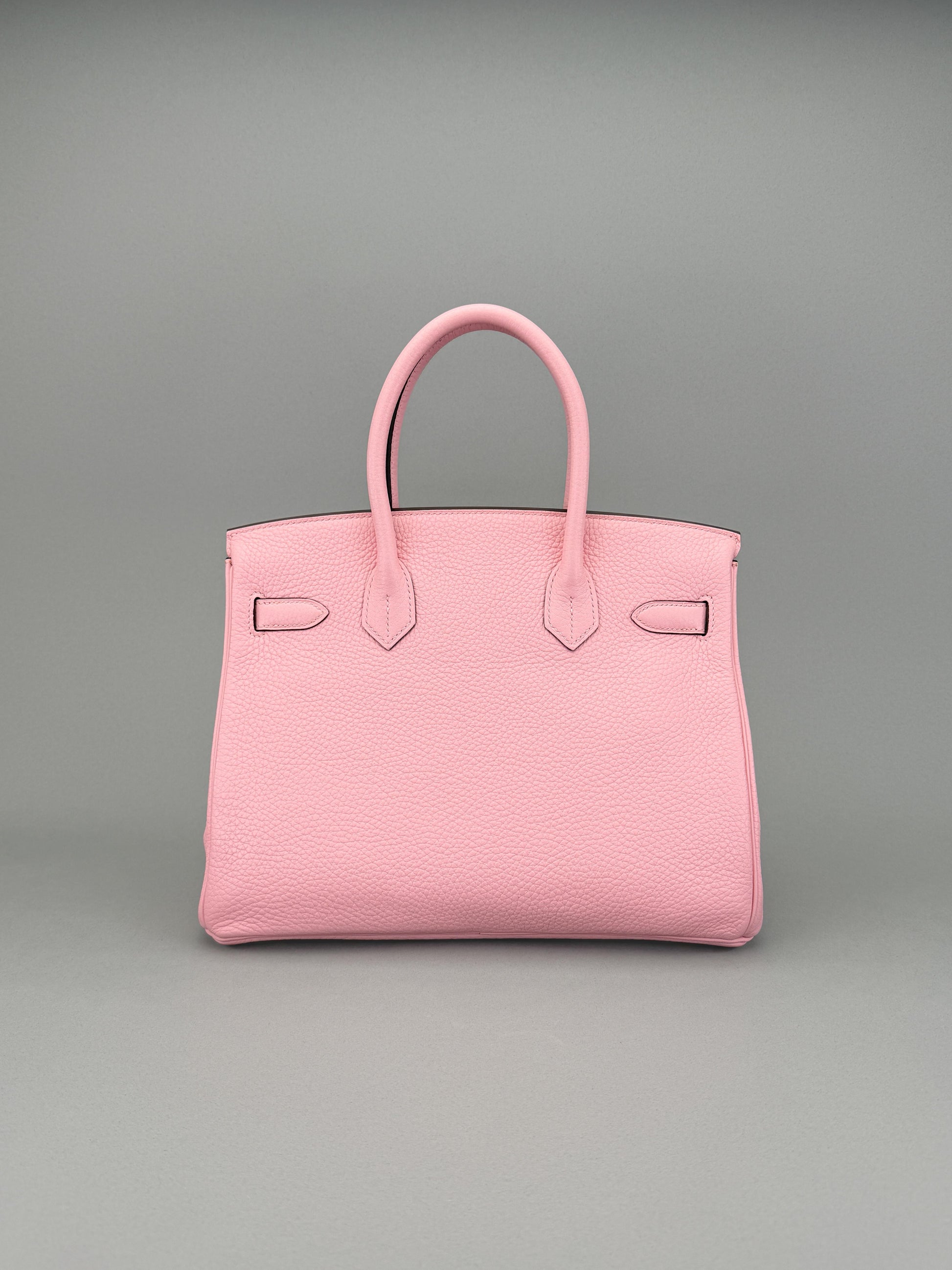 Hermes Birkin 30 Retourne Clemence Rose Sakura Gold Hardware Preowned T Stamp