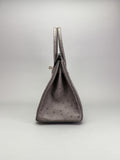 Hermes Birkin 30 Ostrich Graphite Rose Gold Hardware Preowned Y Stamp 2020