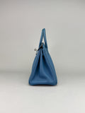 Hermes Birkin 25 Retourne Togo Colvert Palladium Hardware Preowned Sqaure Q